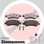 Zimmermann rd:z Bremsbeläge für PEUGEOT 206 Schrägheck (2A/C) vorne