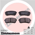 Zimmermann Brake pads for KIA RIO II (JB) rear