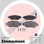 Zimmermann Brake pads for SEAT LEON ST (5F8) front