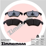 Zimmermann rd:z Brake pads for AUDI A6 Allroad (4GH, 4GJ, C7) front