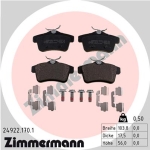 Zimmermann Brake pads for PEUGEOT RCZ rear