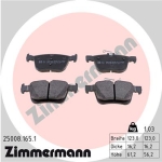 Zimmermann Brake pads for VW TOURAN (5T1) rear