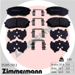 Zimmermann Brake pads for KIA SPORTAGE (SL) front