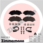 Zimmermann Brake pads for FORD TOURNEO CUSTOM Bus front