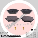 Zimmermann Brake pads for PEUGEOT 308 II rear