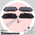 Zimmermann Brake pads for AUDI A6 Allroad C8 (4AH) front