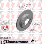 Zimmermann Brake Disc for KIA CEE'D (JD) rear