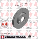 Zimmermann Brake Disc for KIA SOUL (AM) front