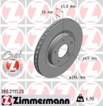 Zimmermann Brake Disc for CHRYSLER SEBRING Cabriolet (JS) front