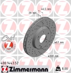 Zimmermann Sportbremsscheibe Sport Z für MERCEDES-BENZ C-KLASSE T-Model (S203) vorne