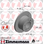 Zimmermann Brake Disc for PUCH G-MODELL (W463) rear