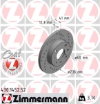 Zimmermann Sport Brake Disc for OPEL ASCONA C CC (J82) front