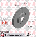 Zimmermann Bremsscheibe für OPEL SIGNUM CC (Z03) vorne