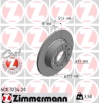 Zimmermann Brake Disc for SEAT LEON (1P1) rear